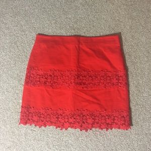 J. Crew Red skirt!